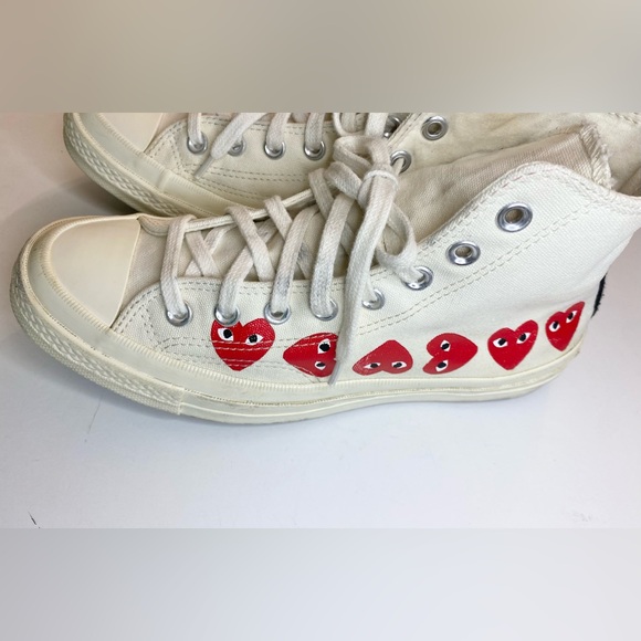 Comme Des Garcons PLAY X Chuck 70 Heart High Top Unisex  Sneaker  M7/WMN9 - Picture 5 of 17